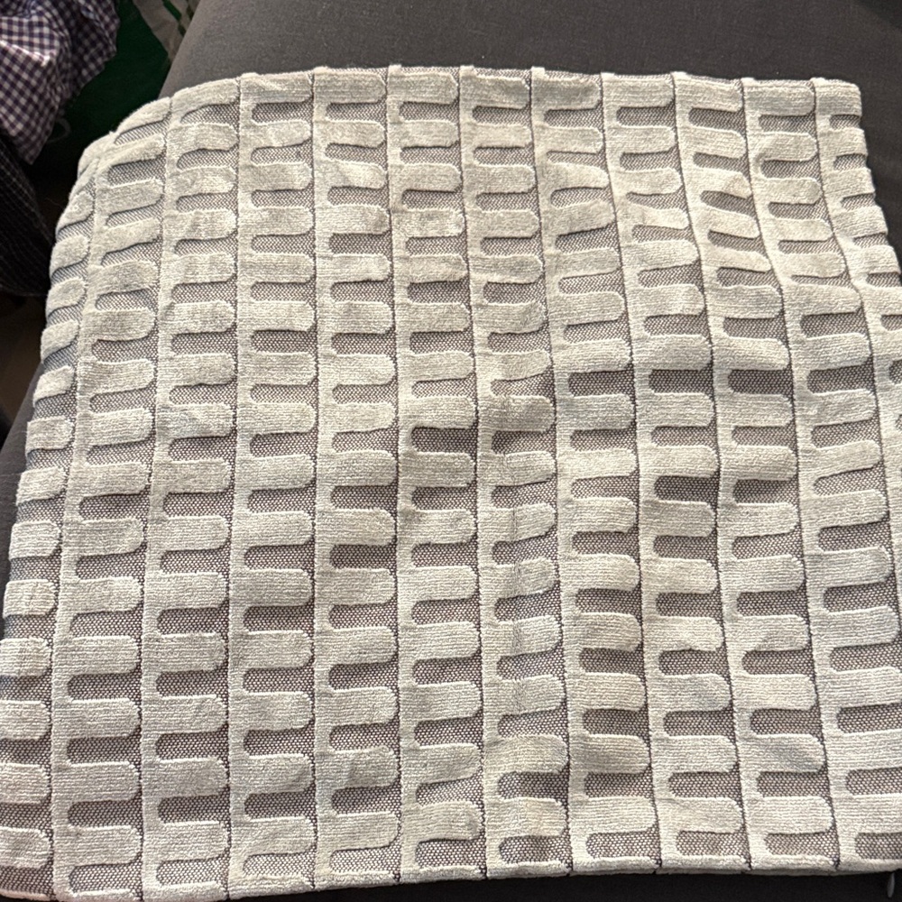 West Elm Textured Gray Cushion Cover